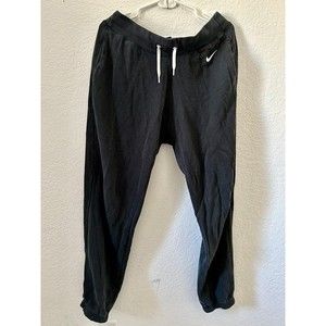 Nike Sweatpants Black Jogger Style with Drawstrings, Size Medium